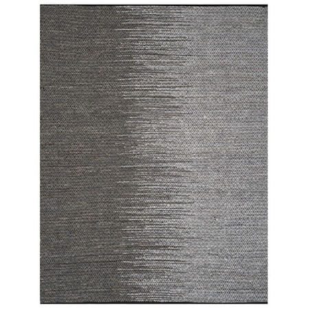 Flowers First 8 x 10 ft. Vintage Leather Hand Woven Rug, Light Grey & Grey - Large Rectangle FL2149537
